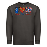 Smoke Peace Love America Premium Sweatshirt - Jasminsmagicworld