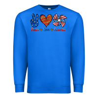 True Royal Peace Love America Premium Sweatshirt - Jasminsmagicworld