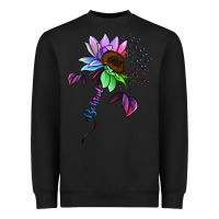 Black Be Kind Autism Semicolon Heavyweight Sweatshirt - Jasminsmagicworld