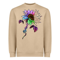Mushroom Be Kind Autism Semicolon Heavyweight Sweatshirt - Jasminsmagicworld