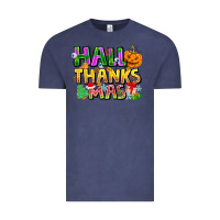 Vintage Denim holiday fusion art Vintage Tee - CowhideDigitalArt