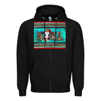 Black western christmas baby cow noel tumbler Zipper Hoodie - Jasminsmagicworld