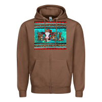 Chestnut western christmas baby cow noel tumbler Zipper Hoodie - Jasminsmagicworld