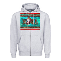 Heather Grey western christmas baby cow noel tumbler Zipper Hoodie - Jasminsmagicworld