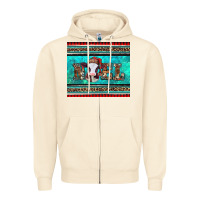 Sandshell western christmas baby cow noel tumbler Zipper Hoodie - Jasminsmagicworld
