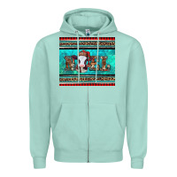 Seafoam western christmas baby cow noel tumbler Zipper Hoodie - Jasminsmagicworld