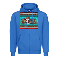 True Royal western christmas baby cow noel tumbler Zipper Hoodie - Jasminsmagicworld