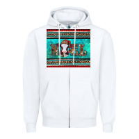 White western christmas baby cow noel tumbler Zipper Hoodie - Jasminsmagicworld