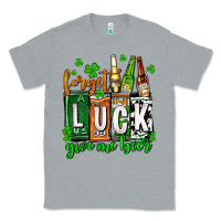 Heather Grey St. Patrick's Forget luck give me beer Classic Tee - OliviaCreatesArt