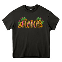 Asphalt Cactus Leopard Sunflower Mama and Mini Set Heavy Core Tee - Jasminsmagicworld