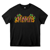 Black Cactus Leopard Sunflower Mama and Mini Set Heavy Core Tee - Jasminsmagicworld