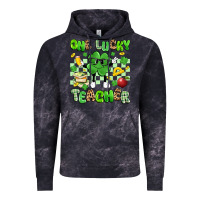 Cloud Black one lucky teacher Vintage Hoodie - Artiststas