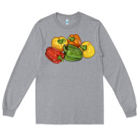 Heather Grey Peppers Long Sleeve Tee - LillyAllenDesigns