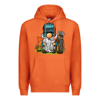 Carrot golf gnome Premium Hoodie - BarkalooDesign
