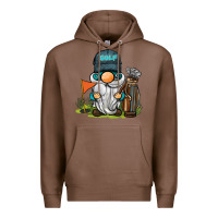 Chestnut golf gnome Premium Hoodie - BarkalooDesign