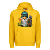Lemon golf gnome Premium Hoodie - BarkalooDesign
