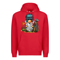 Red golf gnome Premium Hoodie - BarkalooDesign