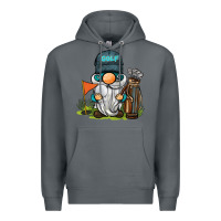 Rock golf gnome Premium Hoodie - BarkalooDesign