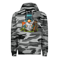 Slate Camo golf gnome Premium Hoodie - BarkalooDesign