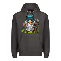 Smoke golf gnome Premium Hoodie - BarkalooDesign