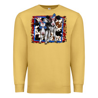 Antique Gold 4th of July Cows Holstein Cows Premium Sweatshirt - Jasminsmagicworld