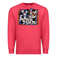 Cardinal 4th of July Cows Holstein Cows Premium Sweatshirt - Jasminsmagicworld