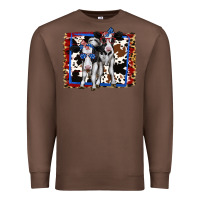 Chestnut 4th of July Cows Holstein Cows Premium Sweatshirt - Jasminsmagicworld