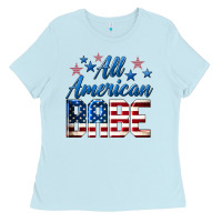 Baby Blue All American Babe Ladies Tee - LillyAllenDesigns