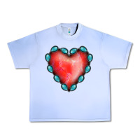 Grape Ice Gemstone Red Heart Urban Heavy Tee - Jasminsmagicworld