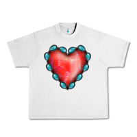 Lunar Rock Gemstone Red Heart Urban Heavy Tee - Jasminsmagicworld
