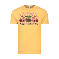 Vintage Mustard happy valentines day yoda Vintage Tee - CowhideDigitalArt