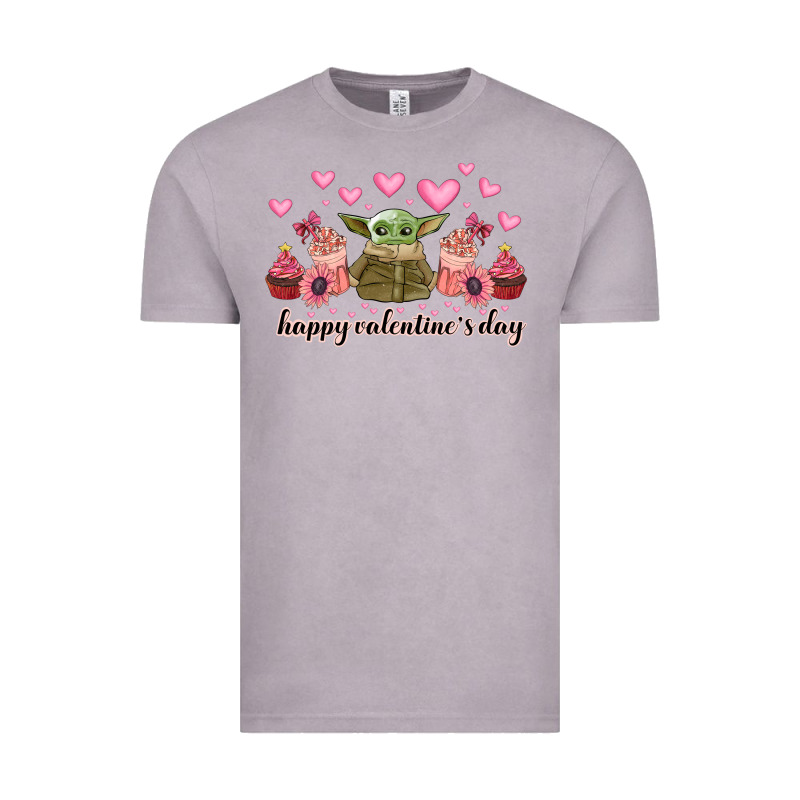 Happy Valentines Day Yoda Vintage Tee by CowhideDigitalArt | Teevron