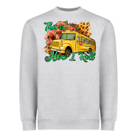 Heather Grey This is How I Roll Woman Bus Driver Heavyweight Sweatshirt - Jasminsmagicworld