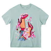 Arona Cancer high heels Breast Cancer Heavy Core Tee - FaDigitalArtStudio