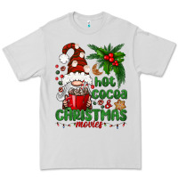 Dove Grey Hot Cocoa And Christmas Movie Premium Tee - BundleAndBundleShop