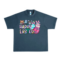 Midnight Navy happy easter nurse Urban Heavy Tee - CowhideDigitalArt
