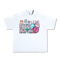 White happy easter nurse Urban Heavy Tee - CowhideDigitalArt