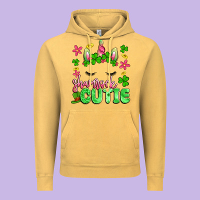 Shamrock Cutie Artiststas Vintage Hoodie Designed By Artiststas