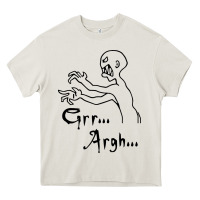 Cream grr argh Heavy Core Tee - baoMotion