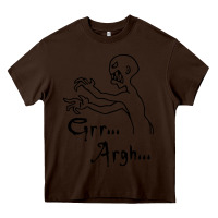 Chocolate Brown grr argh Heavy Core Tee - baoMotion
