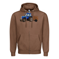 Chestnut Farm Tractor Zipper Hoodie - RanaPortraitStore