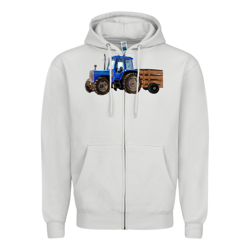 Farm Tractor Zipper Hoodie by RanaPortraitStore | Teevron