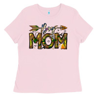 Bubblegum Pink Boy Mom Ladies Tee - CowhideDigitalArt