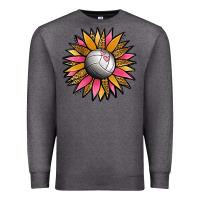 Charcoal Heather Volleyball Sunflower Premium Sweatshirt - Jasminsmagicworld