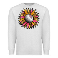Oatmeal Heather Volleyball Sunflower Premium Sweatshirt - Jasminsmagicworld