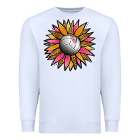 White Volleyball Sunflower Premium Sweatshirt - Jasminsmagicworld