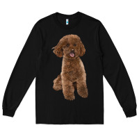 Black Poodles Dog lllustrations Long Sleeve Tee - LillyAllenDesigns