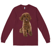 Poodles Dog Lllustrations Long Sleeve Tee | Teevron