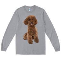 Heather Grey Poodles Dog lllustrations Long Sleeve Tee - LillyAllenDesigns
