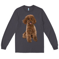 Smoke Poodles Dog lllustrations Long Sleeve Tee - LillyAllenDesigns